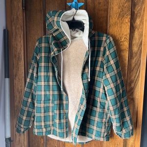 Zaful Green Plaid Jacket